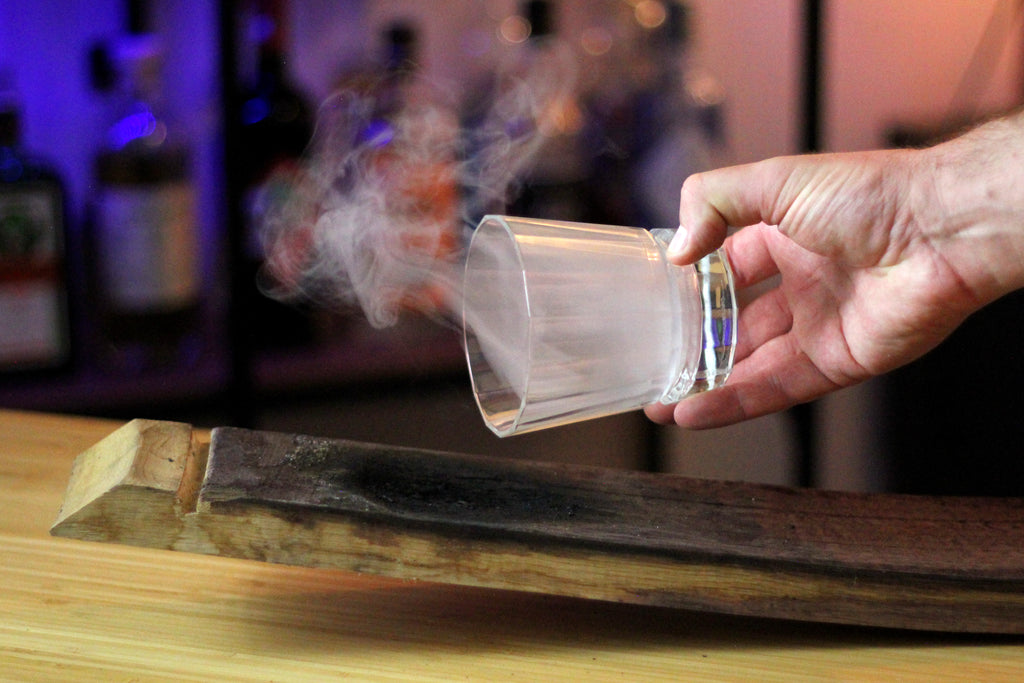 Plateau de fût de vin - pour fumer des cocktails ou décoratif