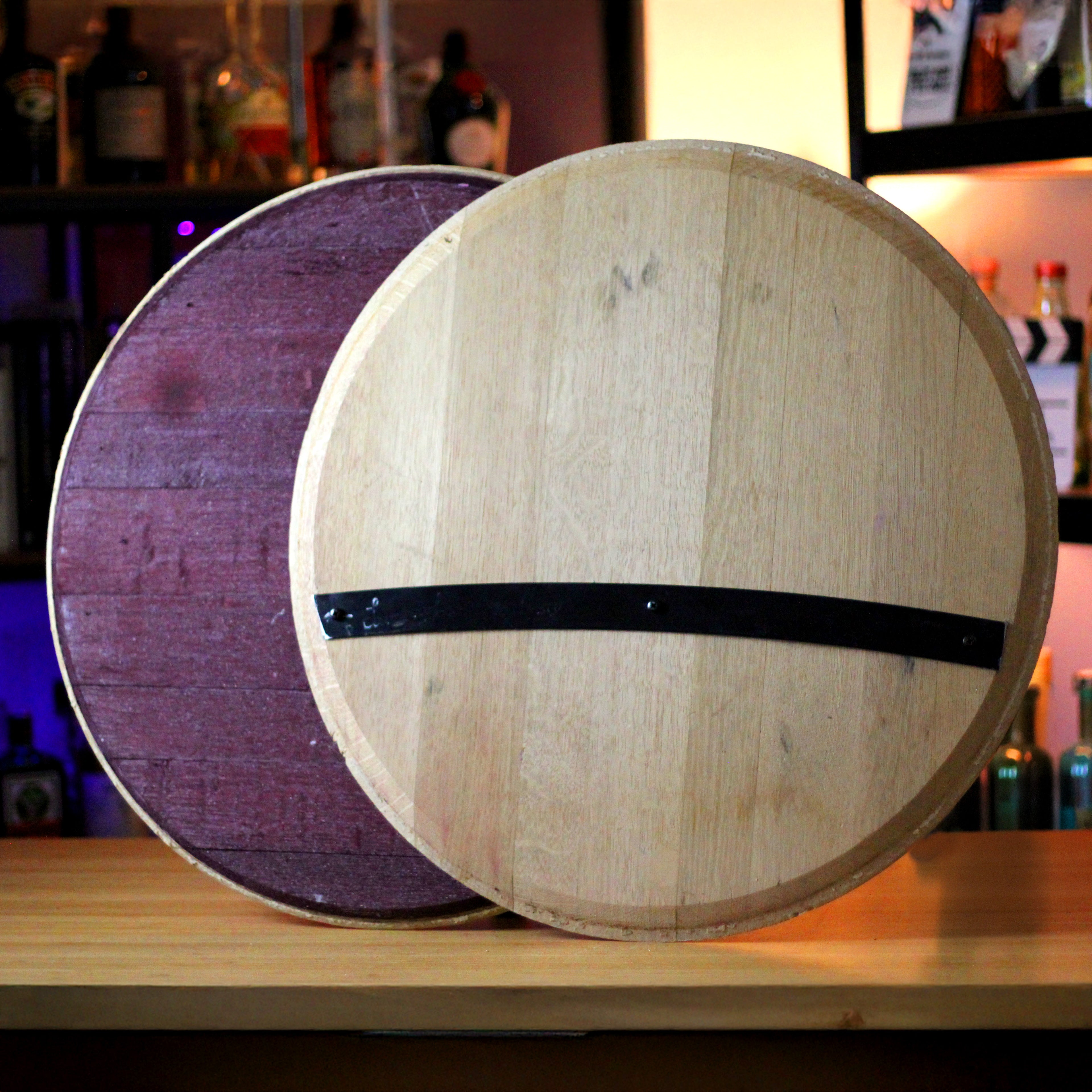 Plateau de fût de vin - pour fumer des cocktails ou décoratif