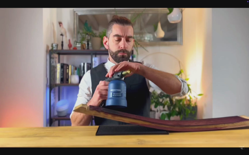 Plateau de fût de vin - pour fumer des cocktails ou décoratif