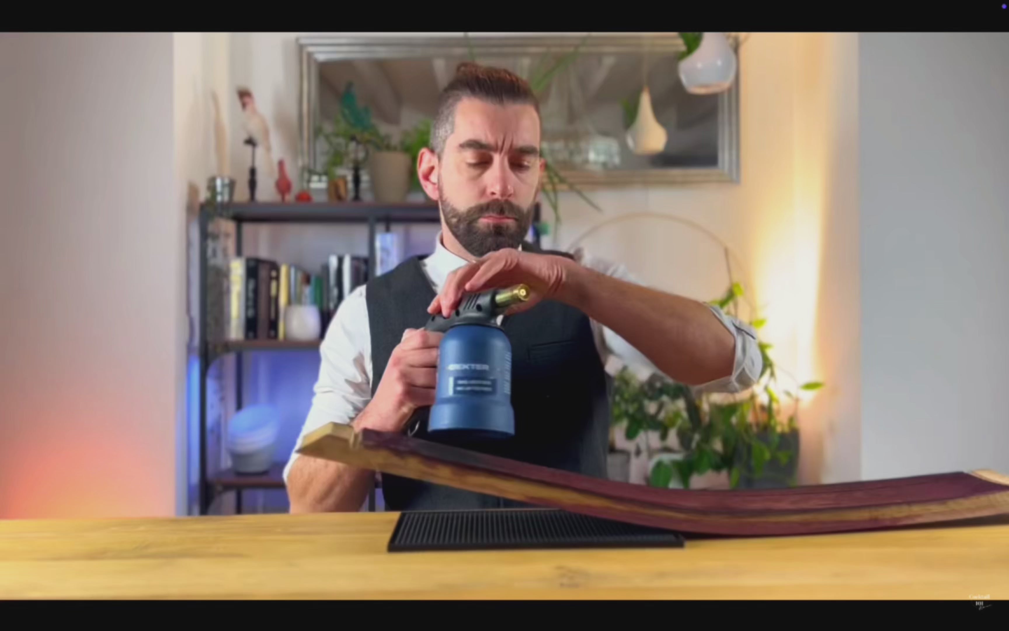 Planche à fumer les cocktails